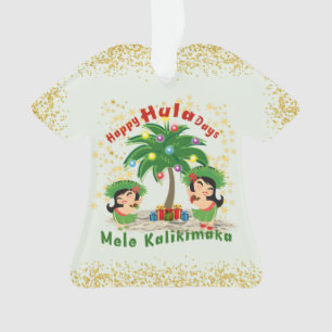 Happy Hula Days 3 Shirt Ornament