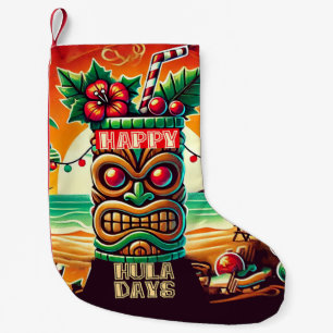 Happy Hula Days and Mele Kalikimaka Small Christmas Stocking