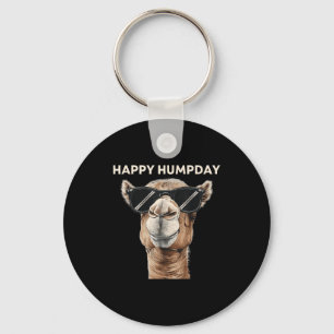 Happy Hump Day Camel Funny Midweek Motivational Qu Keychain
