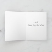 Happy Hump Day Funny Camel Spit Card (Inside)