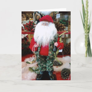 "HAPPY HUNTING SANTA" with my HUNTING SANTA Holiday Card