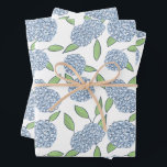 Happy Hydrangea Gift Wrap<br><div class="desc">These doodled hydrangea flowers add a preppy flair to your gift.</div>