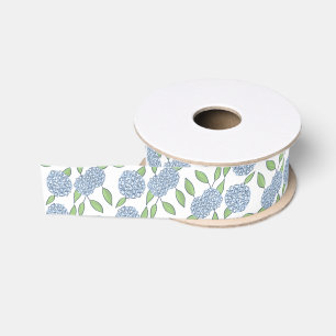 Happy Hydrangea Something Blue Wedding Grosgrain Ribbon