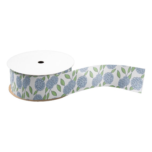 Happy Hydrangea Something Blue Wedding Grosgrain Ribbon (Spool)