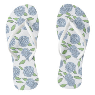 Happy Hydrangeas Something Blue Wedding Weekend Flip Flops