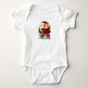 Happy Ice Skater Baby Tee