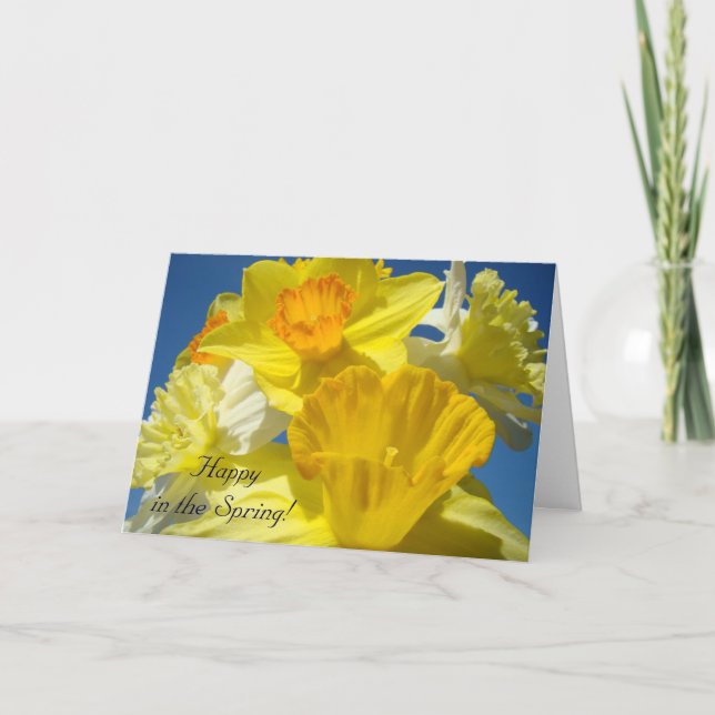 Happy in the Spring! Cards Happiness Thank You (Front)