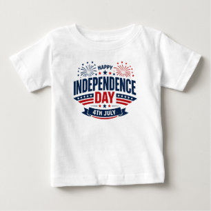 Happy Independence Day 4th July Patriotic Baby T-Shirt