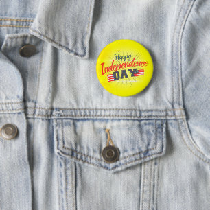 Happy Independence Day - 4th of July Gift 2 Inch Round Button