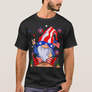Happy Independence Day 4th Of July Gnome american T-Shirt