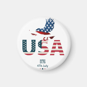 Happy Independence day 4th of July Magnet