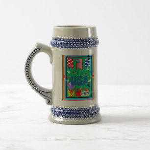 HAPPY INDEPENDENCE DAY BEER STEIN