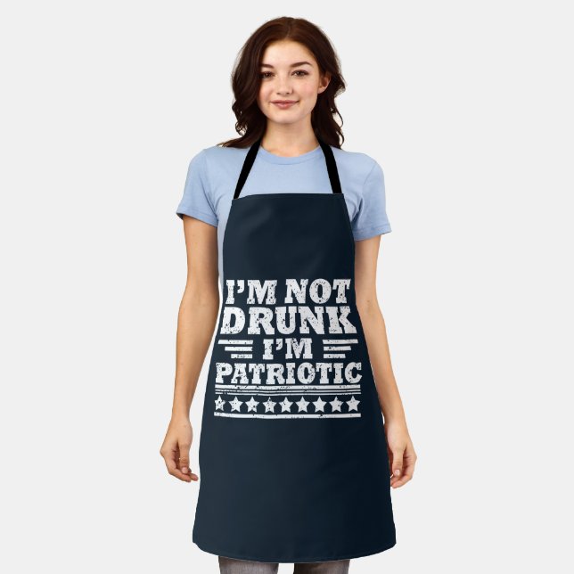 Happy independence day funny 4th of july apron (Worn)
