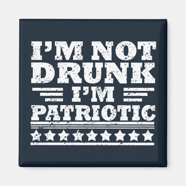 Happy independence day funny 4th of july magnet (Front)