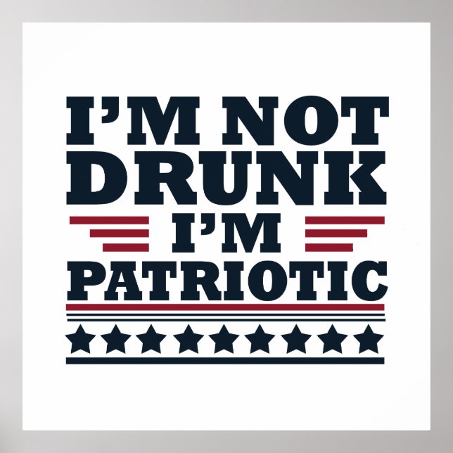 Happy independence day funny 4th of july poster (Front)