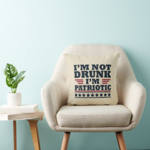 Happy independence day funny 4th of july throw pillow