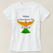 Happy Independence day India (flag on bird art)