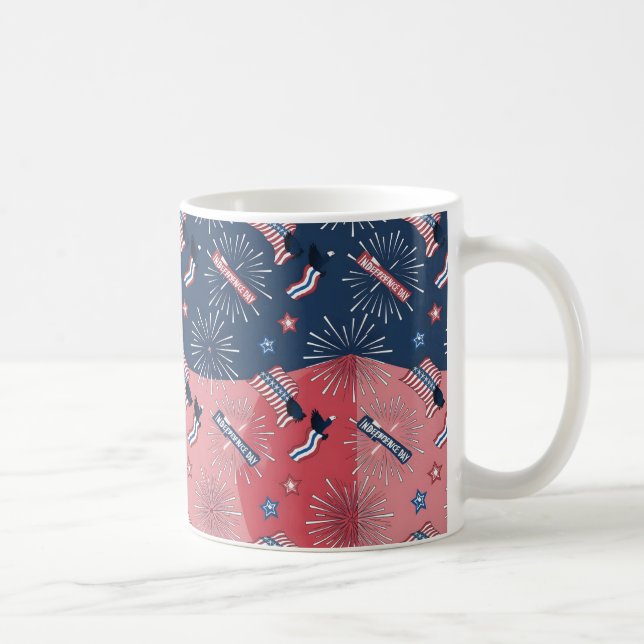 Happy Independence Day & July 4 Gift Idea Coffee Mug (Right)