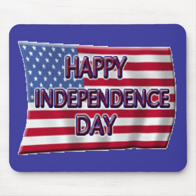 Happy Independence Day Mouse Pad (Front)
