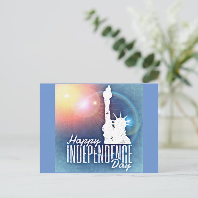 Happy Independence Day Postcard (Standing Front)