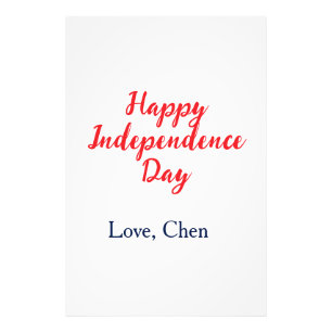 happy independence day red blue labour american si photo print