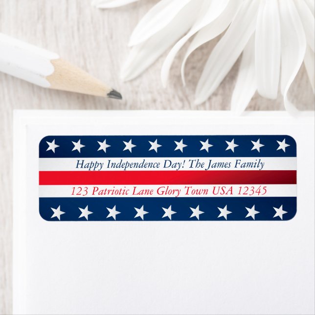 Happy Independence Day Stars and Stripes  (Insitu)