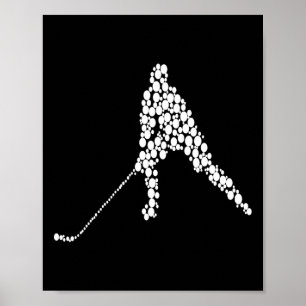 Happy International Dot Day Polka Dot Hockey Playe Poster