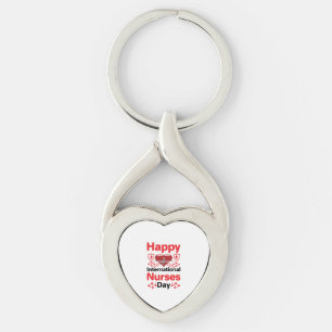 happy international nurses day keychain
