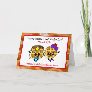 Happy International Waffle Day + Recipe Card