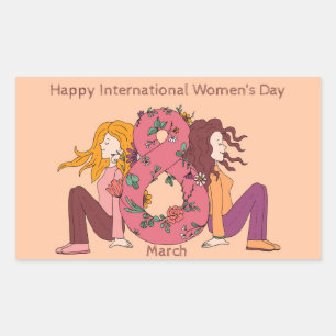 Happy International Women's Day (8 March) Sticker
