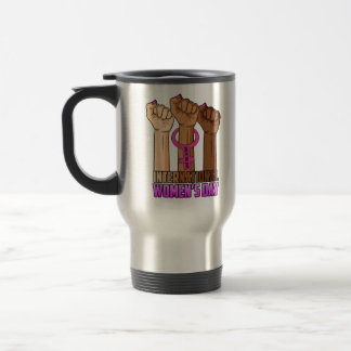 Happy International Women's Day Inspire Inclusion Travel Mug