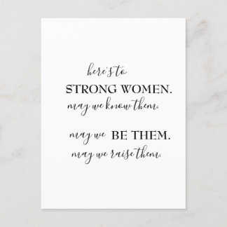 Happy International Women's Day  Invitation Postcard