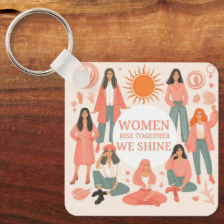 happy international women's day keychain