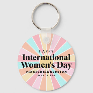 Happy International Women's Day   March 8th Keychain