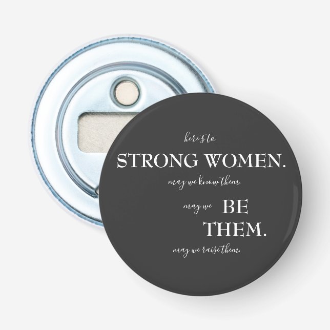 Happy International Women's Day T-Shirt Wooden Box Bottle Opener (Front)