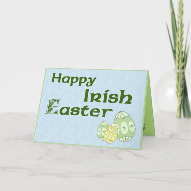 Happy Irish Easter Greeting Card (Front)