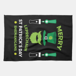 Happy Irish Saint Patrick's Day Australia March 17 Kitchen Towel