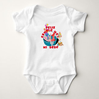 happy is month baby bodysuit
