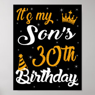 Happy Its My Sons 30th Birthday 1995 30 Years Old  Poster