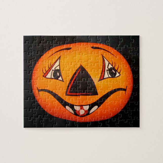 Happy Jack O’ Lantern Halloween Jigsaw Puzzle (Horizontal)