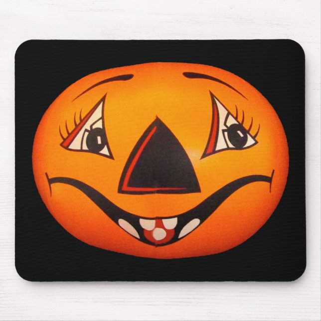 Happy Jack O’ Lantern Halloween Mouse Pad (Front)