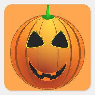 Happy Jack o' Lantern Halloween Sticker