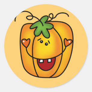 Happy Jack O Lantern Tshirts and Gifts Classic Round Sticker