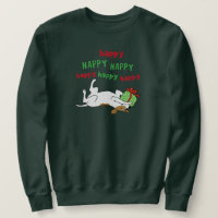 Happy Jack Russell Terrier Christmas Dog
