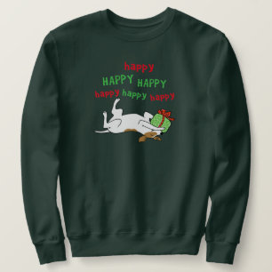 Happy Jack Russell Terrier Christmas Dog Sweatshirt