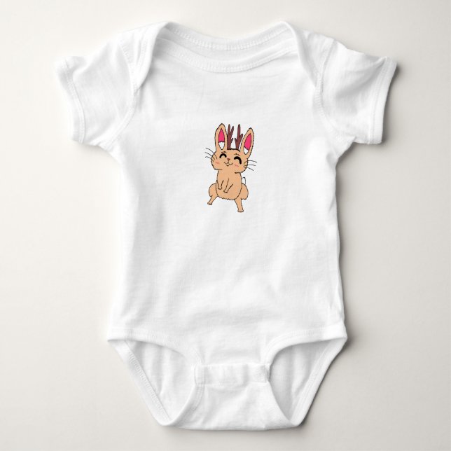 Happy Jackalope Baby Top (Front)