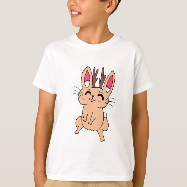 Happy Jackalope Kid Shirt (Front)