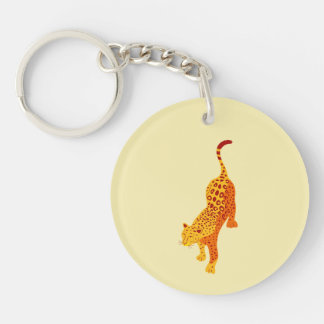 Happy Jaguar Keychain