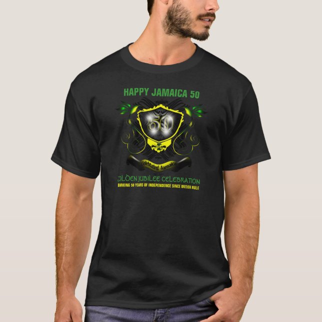 Happy Jamaica 50 Golden Jubilee T-Shirt (Front)