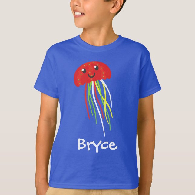 Happy Jellyfish Personalized T-shirt (Front)